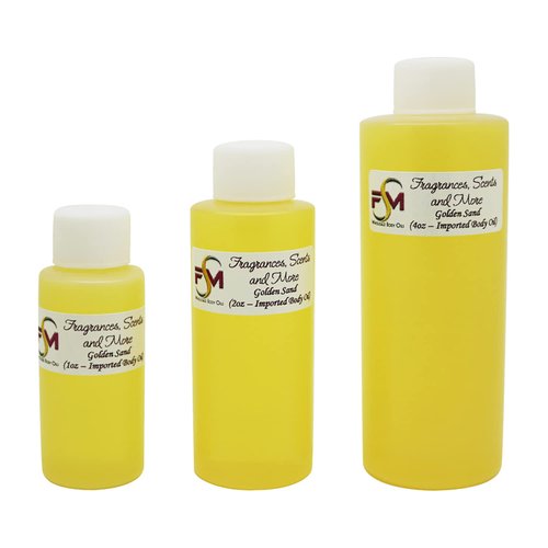 Golden Sand Concentrated Pure Attar Oil (Imported) - 4 Fl Oz Plastic Bottle (120ml)