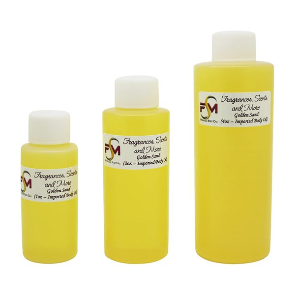Golden Sand Concentrated Pure Attar Oil (Imported) - 4 Fl Oz Plastic Bottle (120ml)