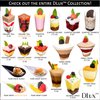 DLux 100 x 2oz Square Mini Dessert Cups (No spoons), Clear Plastic Parfait Appetizer Cup - Small Reusable Serving Bowl for Tasting Party Desserts Appetizers - With Recipe Ebook