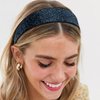 Amariver Navy Blue Rhinestone Headbands Sparkly Glitter Hair Band for Women Shiny Crystal Headband Fashion Wide Diamonds Head band Bling Jeweled Headband Stylish Hair Accessories for Women Girls