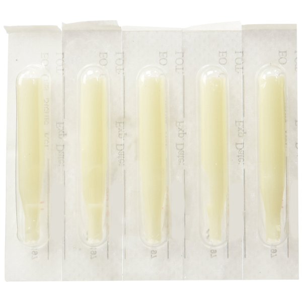 1TattooWorld Tattoo Supply 100 Plastic Disposable Tips (Nozzles) Round/Flat, OTW-DT-1