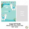 Desert Cactus Llama 3 (1) Happy Birthday Invitations Invite Cards (10 Count) With Envelopes Boys Girls Kids Party (10ct)