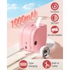 Phomemo Label Maker Machine with Tape, P12 Pro Portable Bluetooth Label Printer, Small Smart Phone Handheld Sticker Mini Labeler Multiple Templates Easy to Use Inkless Rechargeable Office Home- Pink