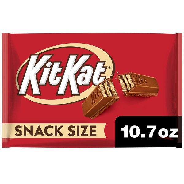 KIT KAT Milk Chocolate Wafer Snack Size, Easter Candy Bag, 10.78 oz