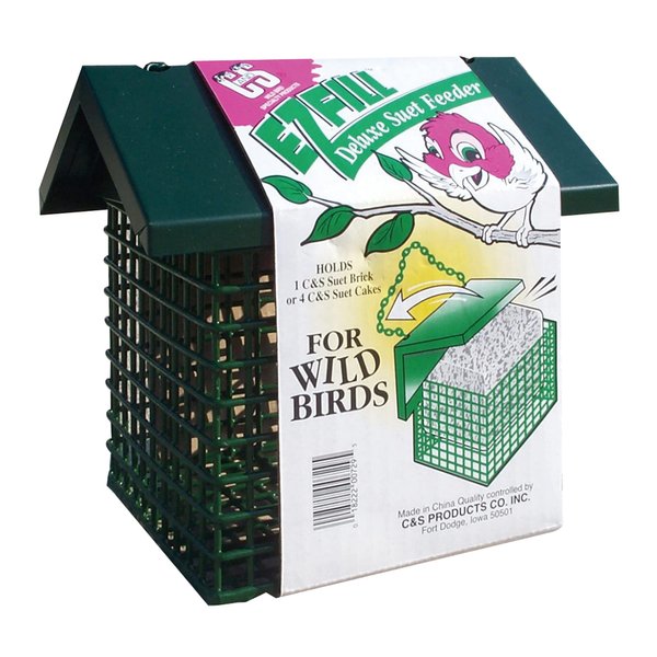 C&S EZ Fill Deluxe Suet Feeder With Roof