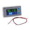 ACEIRMC Digital Battery Capacity Tester, 10-100V LCD Display, 12V-48V, Temperature Switch Meter Gauge, Marine & RV Battery Power Indicator (3pcs)