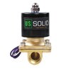 1/2" NPT Brass Electric Solenoid Valve 12V DC Normally Closed VITON from U.S. SOLID