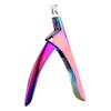 Professional Acrylic False Nail Clippers for Acrylic Nails Nail Tip Cutter Nail Manicure Tool (Rainbow)