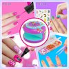 BATTOP Kids Nail Polish Set for Girls, Nail Art Kit for Girls with Nail Dryer & 3D Decoration Cool Birthday Gifts for 7 8 9 10 11 12+ Year Old Girl