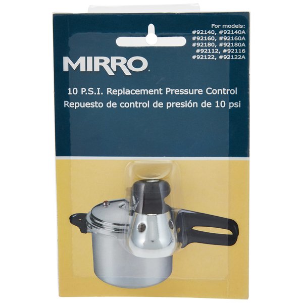 Mirro 92110 Stainless Steel Pressure Cooker and Canner Control, 10-PSI for Model 92140 92140A 92160 92160A 92180 92180A 92112 92116 92122 92122A