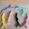 30 Pcs Alligator Hair Clip for Styling Sectioning - Salon Hair Clip for Thick Hair, Plastic Hair Styling Clip with Wide Teeth & Double-Hinged Design (Colorful)