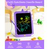 TEKFUN Birthday Gifts for Girls, 8.5inch Doodle Board, LCD Writing Tablet for Kids, Writing Pad Drawing Tablet, Travel Toys for 3 4 5 6 7 8 Year Old Boys Girls Birthday Christmas Gifts(Purple)