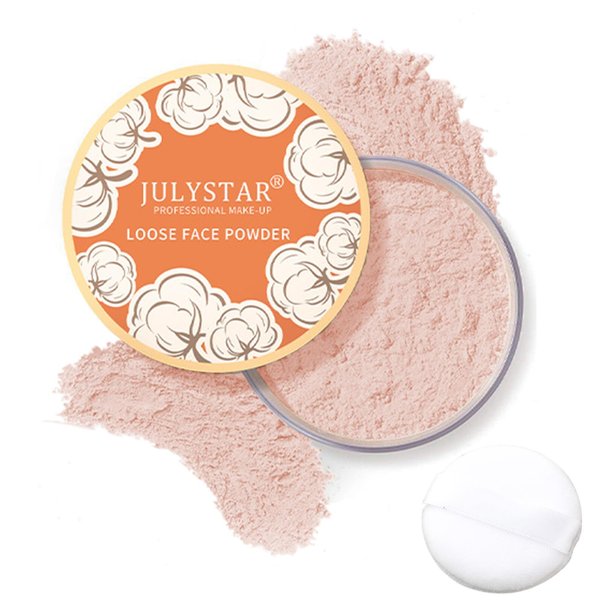 iGuzvaw Loose Face Powder, Oil Control Face Pressed Powder,Loose Baking Face Setting Powder Makeup, Natural Matte Smooth Setting Powder Long-lasting Waterproof,8g (02# Pink Complexion)