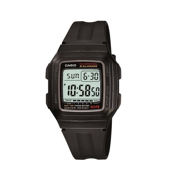 Casio Men's F201WA-1A Black Resin Digital Sport Watch