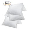 Elaine Karen 6-Pack Vinyl Pillow Protectors - Standard Size Zippered Pillow Covers - 100% Waterproof, Bedbug Proof - Washable and Reusable Pillow Encasement Covers