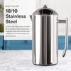 Frieling Double-Walled Stainless-Steel French Press Coffee Maker - French Press Polished Stainless Steel - 17 Ounces - Dual Wall Stainless Steel French Press