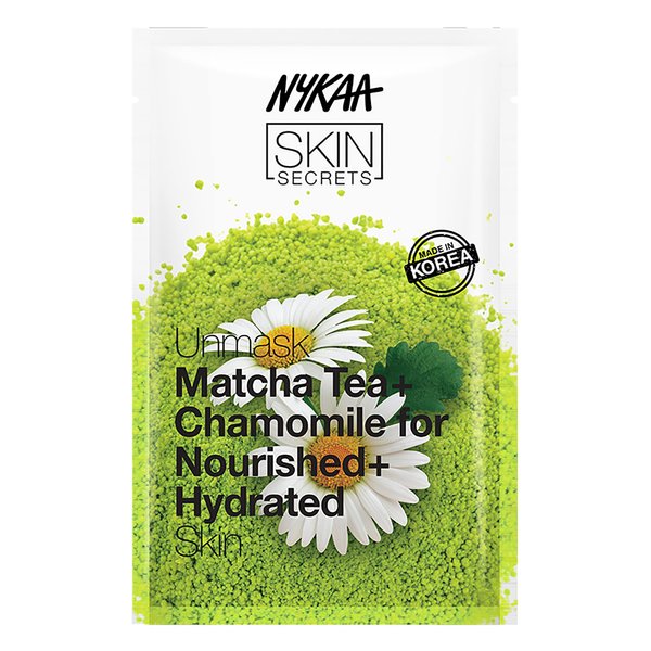 Nykaa Naturals Skin Secrets Bubble Sheet Mask - Cleanses and Soothes Skin Impurities - Reduces Puffiness and Redness - Leaves Your Skin Feeling Fresh and Clean - Matcha Tea and Chamomile - 0.67 oz