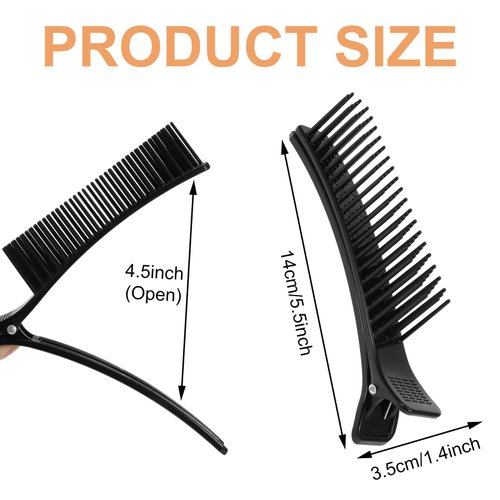 HAKFOO 4 Pcs Hair Sectioning Grip Clips, Hair Clips for Styling Sectioning, Section Hair Quickly and Efficiently while Coloring, Cutting, and Styling, Hair DIY Accessories