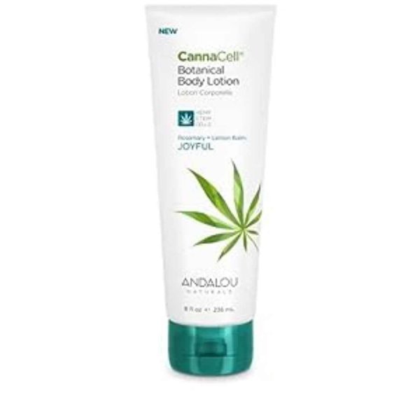 Andalou Naturals CannaCell Body Lotion, Joyful, 8 Ounce