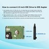 INGQI SATA/PATA/IDE to USB 2.0 Adapter Converter Cable for 2.5" 3.5" Hard Drive Disk Easy to Use and Plug & Play
