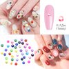 ZYNERY 18000pcs Flatback Rhinestones, 15 Mixed Color Jelly Rhinestones Round Shape Crystals Rhinestones for Crafts Nail Face Art Shoes Diamond Painting with Storage Box/Tweezers/Drill Pen (3mm)