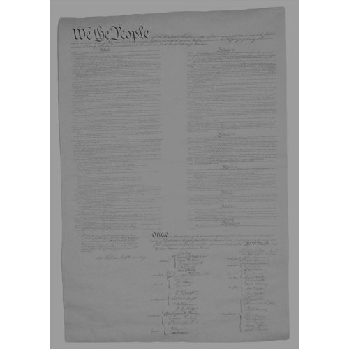 Beck's Closet Constitution of the US on Antiqued Parchment Paper