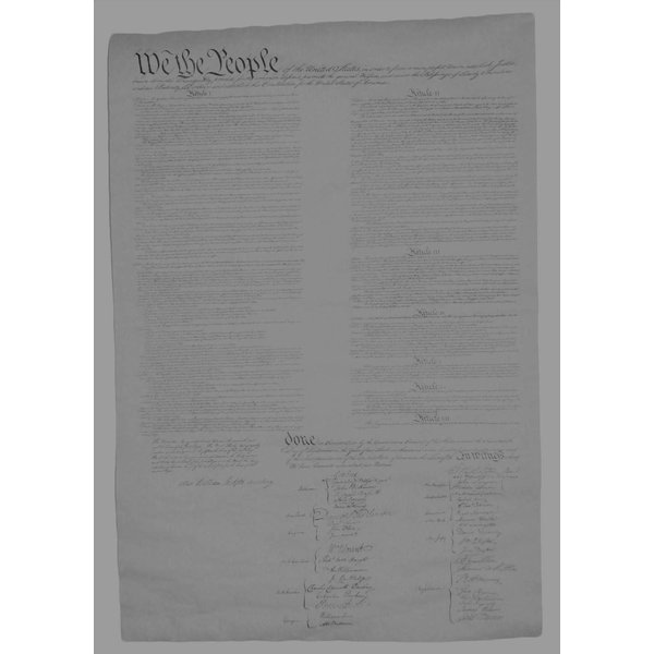 Beck's Closet Constitution of the US on Antiqued Parchment Paper