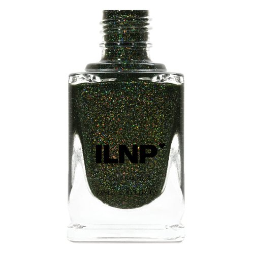 ILNP Ski Lodge - Deep Mossy Green Holographic Nail Polish