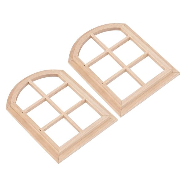 FASJ Doll House Asseccories, 1:12 Eco‑Friendly Dollhouse Wooden Window Durable Doll House Furniture Dollhouse Decoration for Crafts for Gifts for Child, default