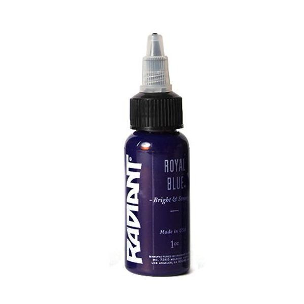 Radiant Colors Tattoo Ink Professional Tattooing Inks Fluid Vegan Pigments 1 oz One Ounce Royal Blue