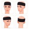MapofBeauty 6 Pieces Elastic Cotton Head Band Stretchy Hairwarp Sports Running Exercise Yoga Hair Headbands (Black/White/Dark Grey/Light Grey/Brown/Dark Blue)