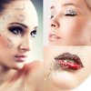 6 Sheets Eye Face Body Gems Jewels Rhinestone Temporary Tattoo Nail Art Stickers, Self Adhesive Crystal Rainbow Makeup Mobile PC Diamonds Face Stick Gems for Party Body Rhinestone