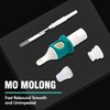 MO MOLONG Tattoo Cartridge Needles 20Pcs Professional MO Cartridges Membrane Tattoo Cartridges with Finger Ledge Curved Magnum 9 Diameter 0.35mm (1209RM)