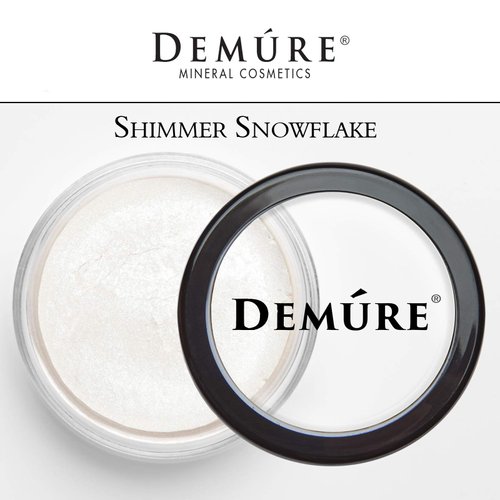 Demure Mineral Make Up (Snowflake) Eye Shadow, Shimmer Eyeshadow, Loose Powder, Glitter Eyeshadow, Organic Makeup, Eye Makeup, Natural Makeup, Organic Eyeshadow, Natural Eyeshadow, Professional Makeup