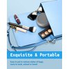 Denture Bath Case, Denture Cup, Leak Proof Portable Retainer Case, Denture Cleaning Kit with Cleaner Brush, Denture Box with Strainer & Mirror, Denture Case for Aligner Retainer Mouth Guard
