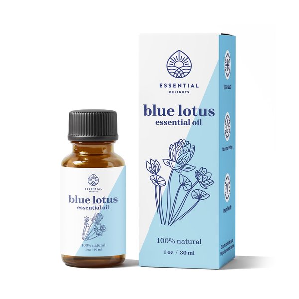 Blue Lotus Essential Oil - Premium Grade Essential Oil (1 oz.) | for Aromatherapy, Soaps, Lotions, & Candles | Vegan & Cruelty Free | Premium Packaging with Dropper