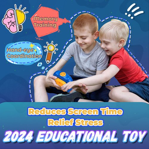 Acvens Fast Push Game,4 Mode,Sensory Toys,Fast Puzzle Game,ADHD,Pop Fidget Toys for Kids Age 6-12,Birthday Gifts for Girls and Boys (Dark Blue)