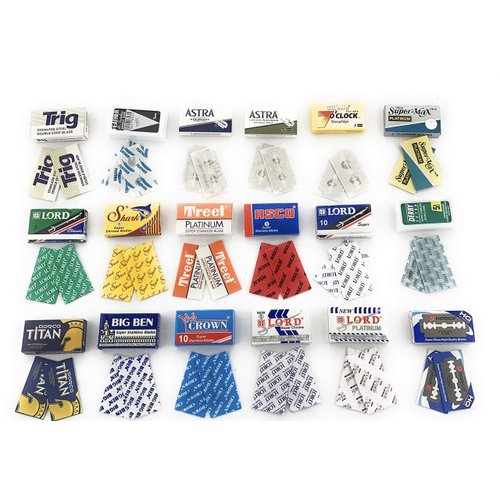 G.B.S Sharp Blades and Styptic Powder Jar, Stops Bleeding from Shaving Nicks and Cuts Soothes Skin and Pore After Shave, Pack of 36