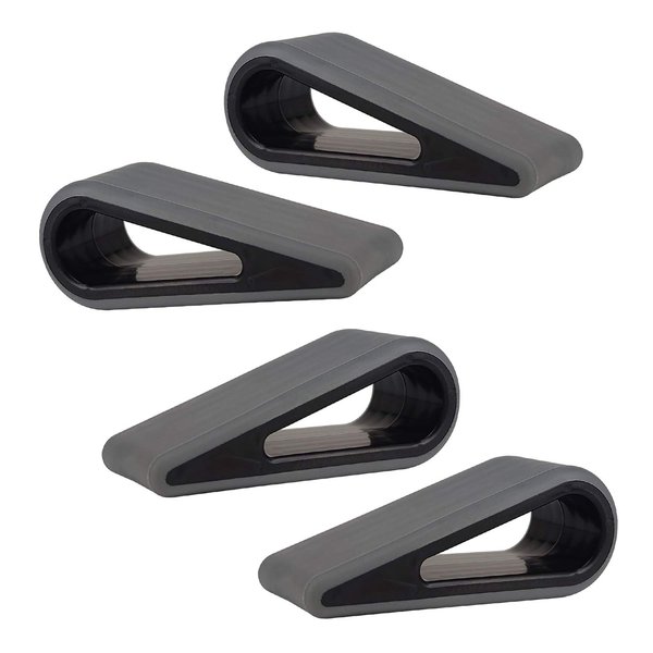 Laptop Notebook Holder, Yeebline Universal 4-Pack Anti-Slip Durable Silicone Tilting Wedge Riser for Desk, Ultra Compact Portable Ventilated Stand and Elevated Feet for Tablet Keyboard (Grey)