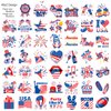 HOWAF 96pcs 4th of July Temporary Tattoos, Independence Day Tattoo Stickers for USA Patriotic Themed Party Decoration, 4th of July Face Tattoos for Kids Adults, American Themed Fake Tattoos for July 4th Party Favors Goodie Bag Fillers
