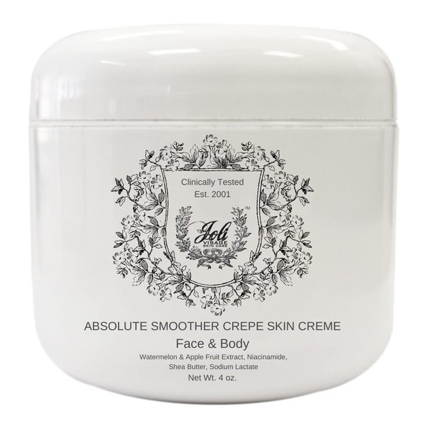 Joli Absolute Smoother Crepe Skin Crème - Anti aging cream for Body, Moisturizer with Formula of Niacinamide, Shea Butter & Sodium Lactate to Treat Crepe - 4oz