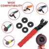 Grinder Wrench Universal Adjustable Grinder Spanner ​Wrench with 4 Grinder Shaft Nut, Compact With Nuts Wide Compatibility Repair Easy To Use Angle Grinder Wrench(COLOR:Red)