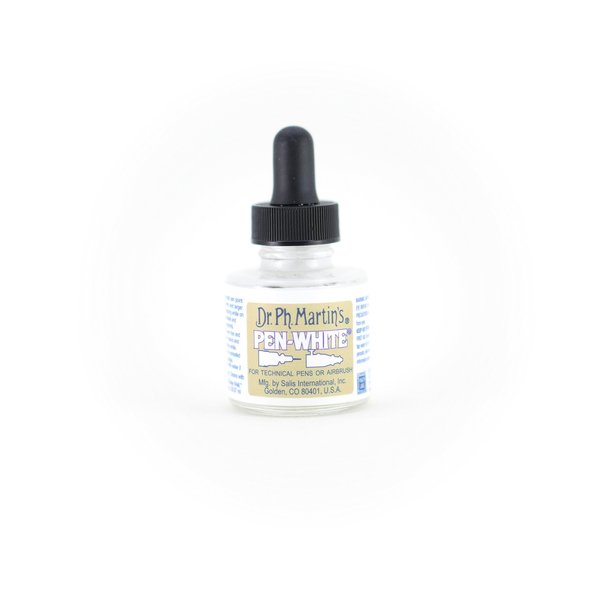 Dr. Ph. Martin's Pen-White Ink Bottle, 1 Fl Oz (Pack of 1)