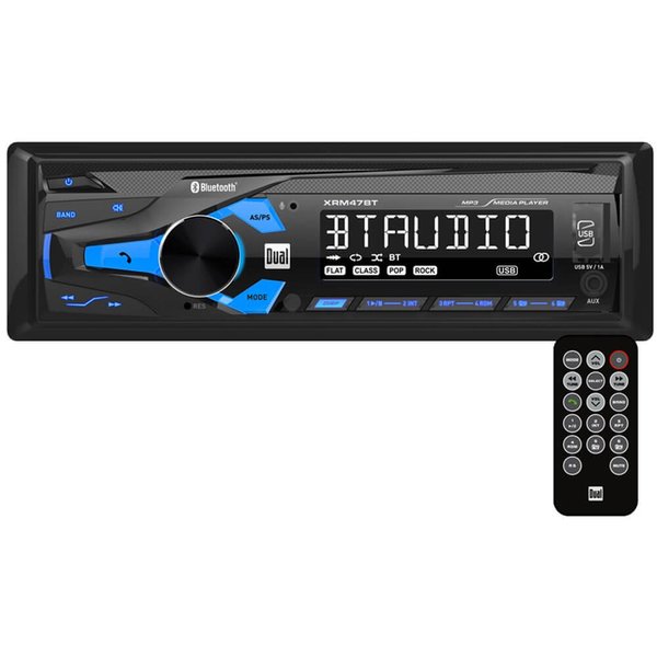 Dual AM/FM 1DIN RCVR/BLTH