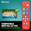 EZclicker LG TV Remote | Big Button TV Remote Control for All LG TV ONLY (Red) Simplified and Easy to Use (2xAAA Batteries not Included)
