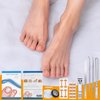 105 pcs Ingrown Toenail Removal Kit Ingrown Toenail Pedicure Tools with Ingrown Toenail Sticker, Toenail Clippers, Toenail File, Toenail C-type Tube