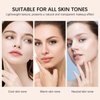 Foundation Stick with Brush, SPF 50, Hydrating Anti Wrinkle Non-Sticky Matte Finish Sun Protection for Face and Body, Long-lasting Travel Size Korean Skin Care Sun Stick (Light, 0.71oz)