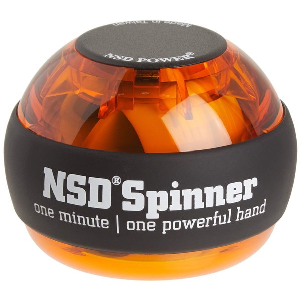NSD Essential Spinner Gyro Hand Grip Strengthener Wrist Forearm Exerciser, Crystal