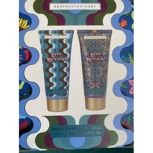 Heathcote & Ivory Love Revival Bodycare Duo Flower Power Bag Wash & Hand Cream