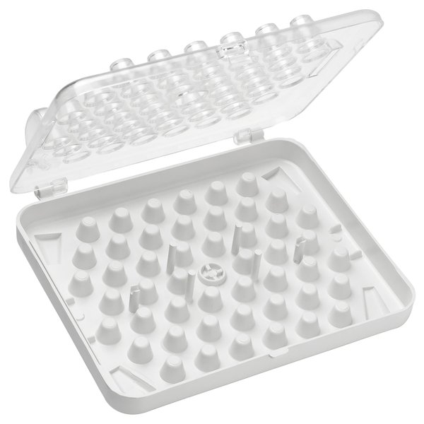 Ateco White Tube storage box, Holds 52